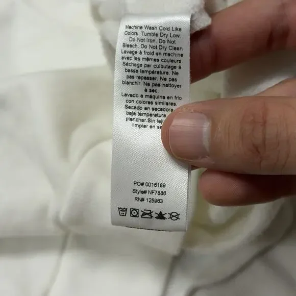 Beyond Yoga Size Small Sweatshirt Cozy Fleece Saturday Cropped Pullover White - Picture 6 of 7